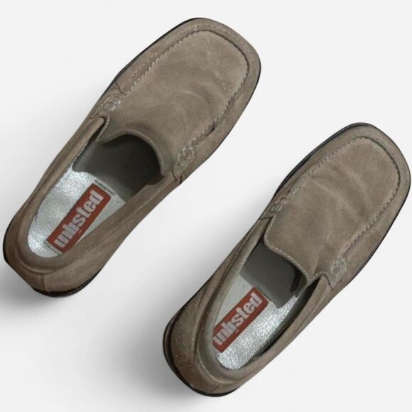 VINTAGE LEATHER LOAFERS | 90s MINIMAL | SIZE 8.5 - Picture 2 of 3